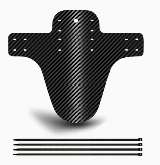 Carbon Fiber Mudguard 2pcs (Comes with Zipties)